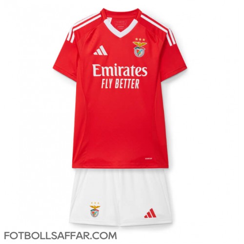 Benfica Hemmadräkt Barn 2024-25 Kortärmad (+ Korta byxor)